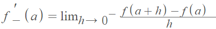 left hand derivative 2